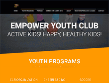 Tablet Screenshot of empoweryouthclub.org